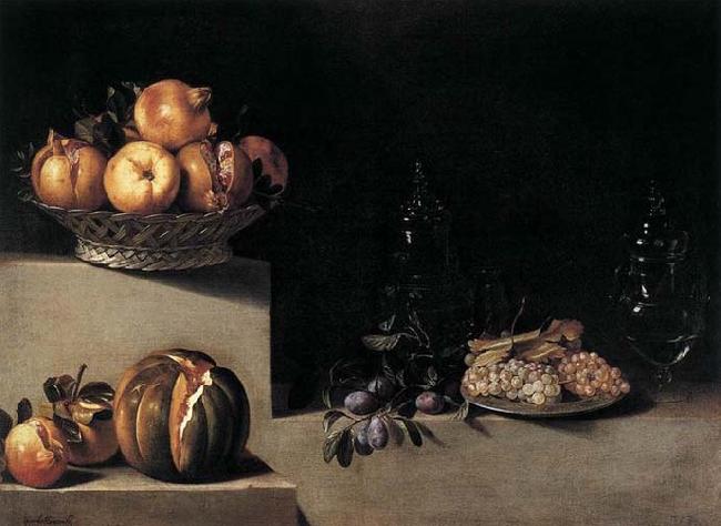 HAMEN, Juan van der Still-Life with Fruit and Glassware oil painting picture